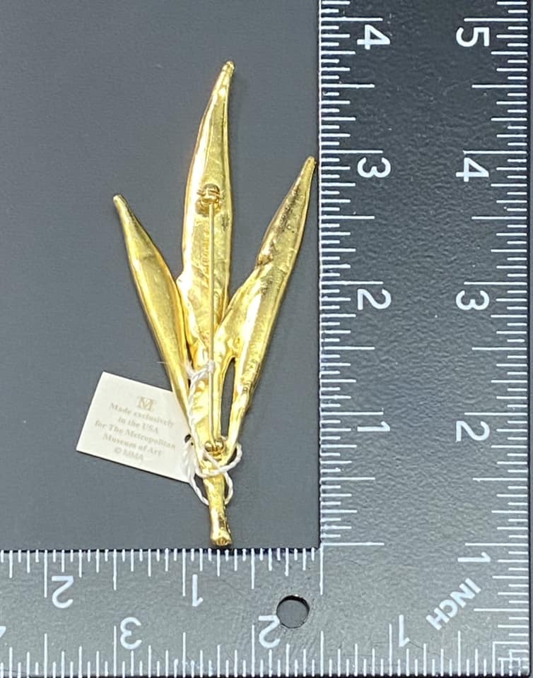 MMA Leaf Brooch