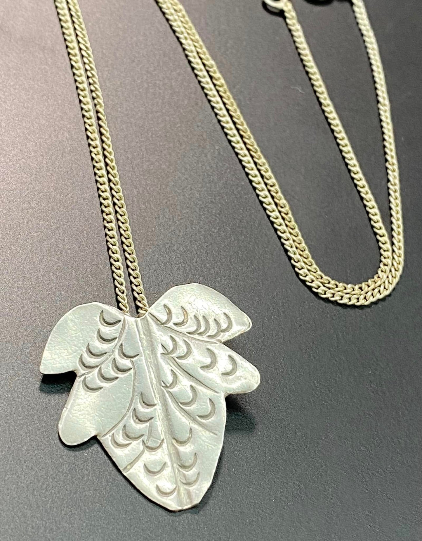 Sterling Silver Leaf Necklace