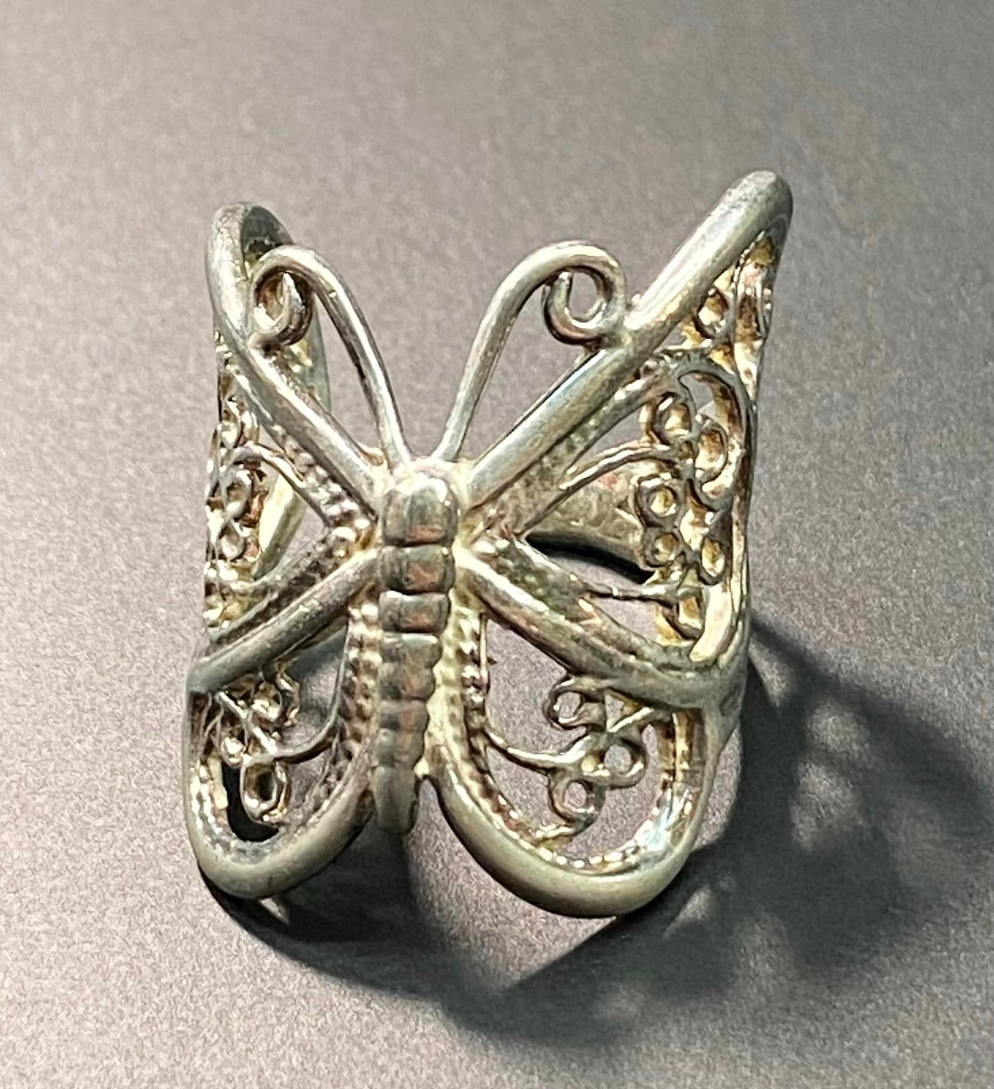 Sterling Silver Butterfly Ring