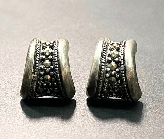 Sterling Silver Marcasite Earrings