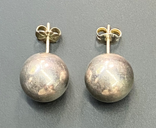 Sterling Silver Ball Stud Earrings