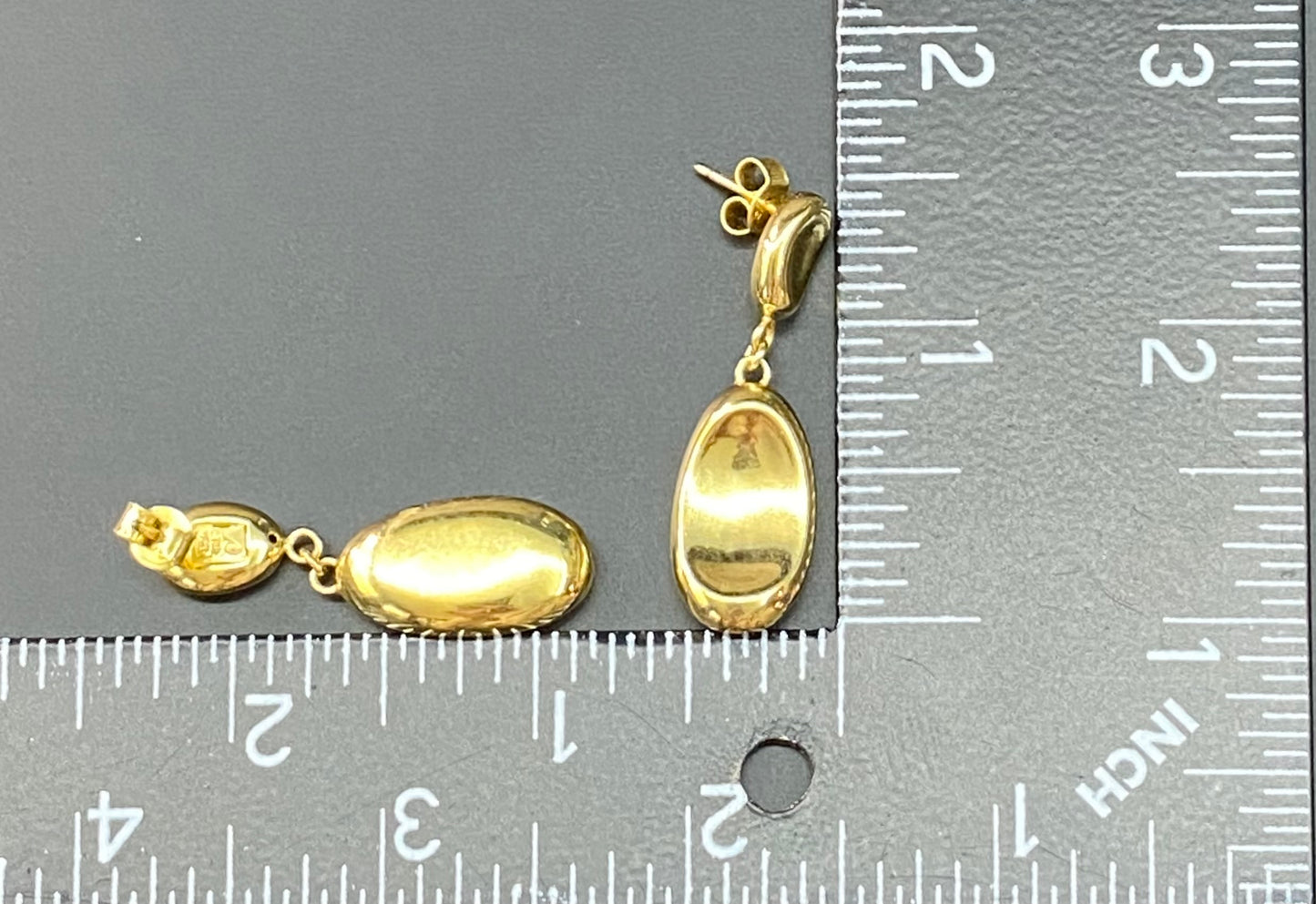 Italy Sterling Silver Vermeil Earrings