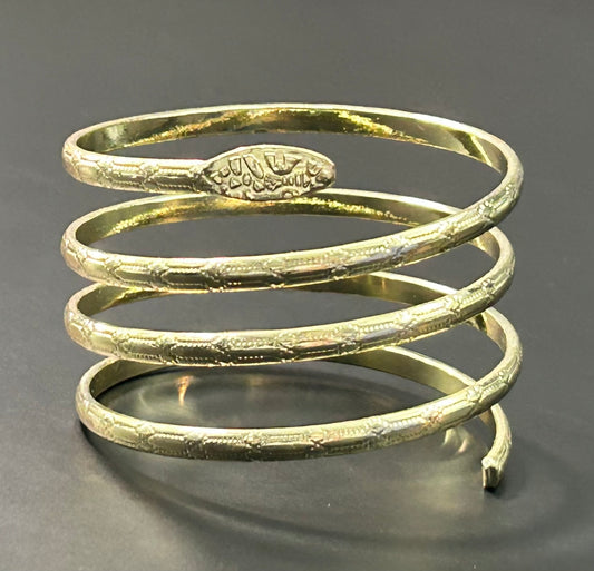 Gold Tone Snake Bracelet