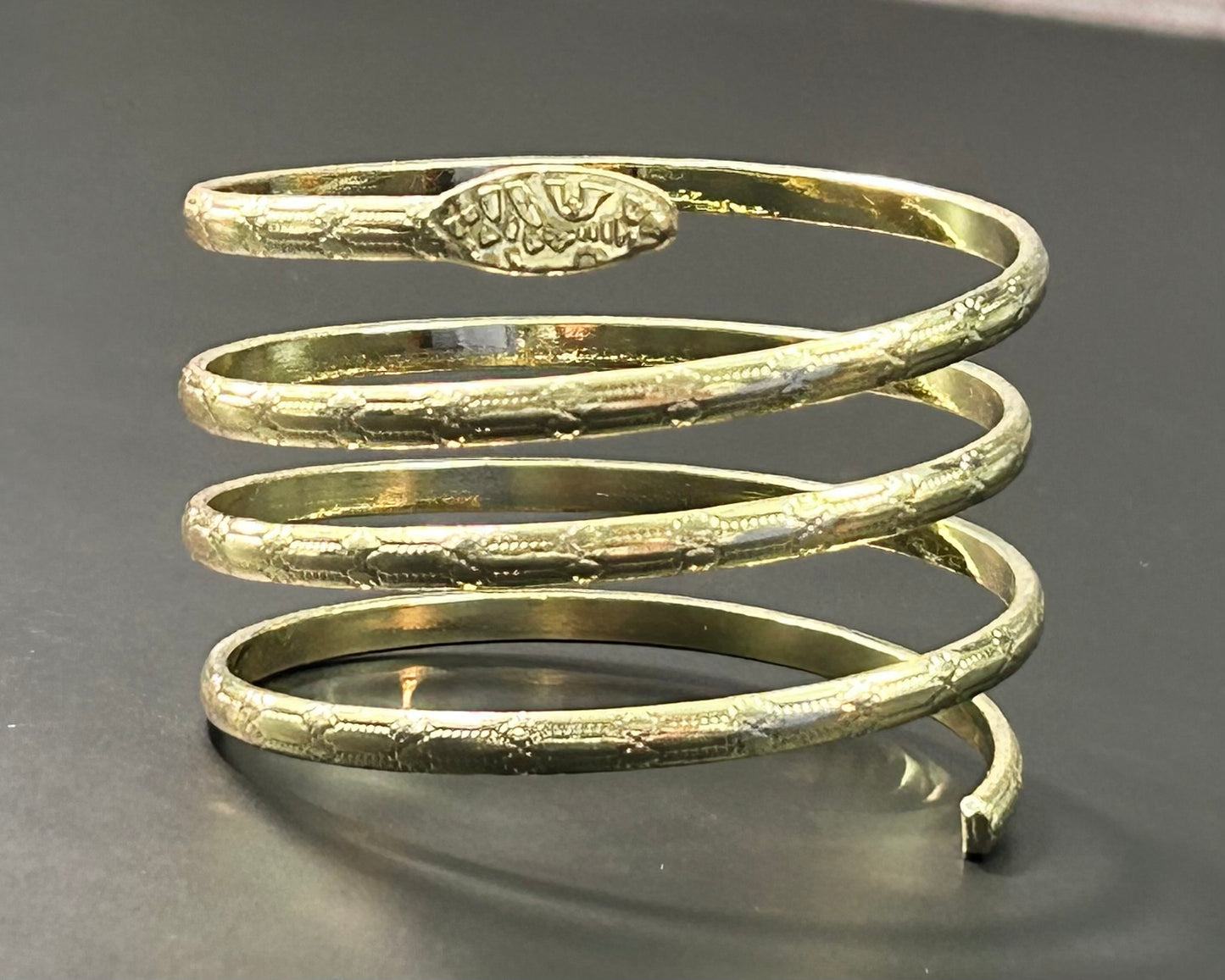 Gold Tone Snake Bracelet