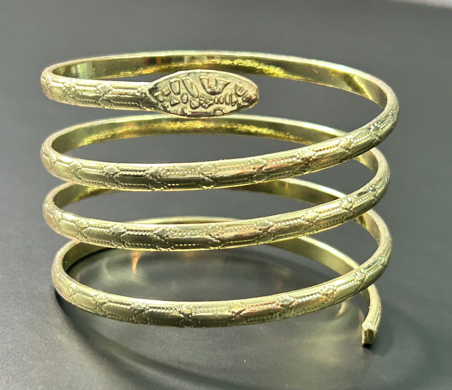 Gold Tone Snake Bracelet