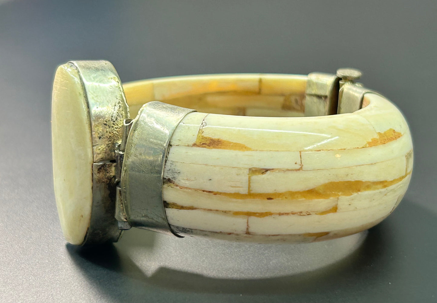 Chunky Bone Hinged Bracelet
