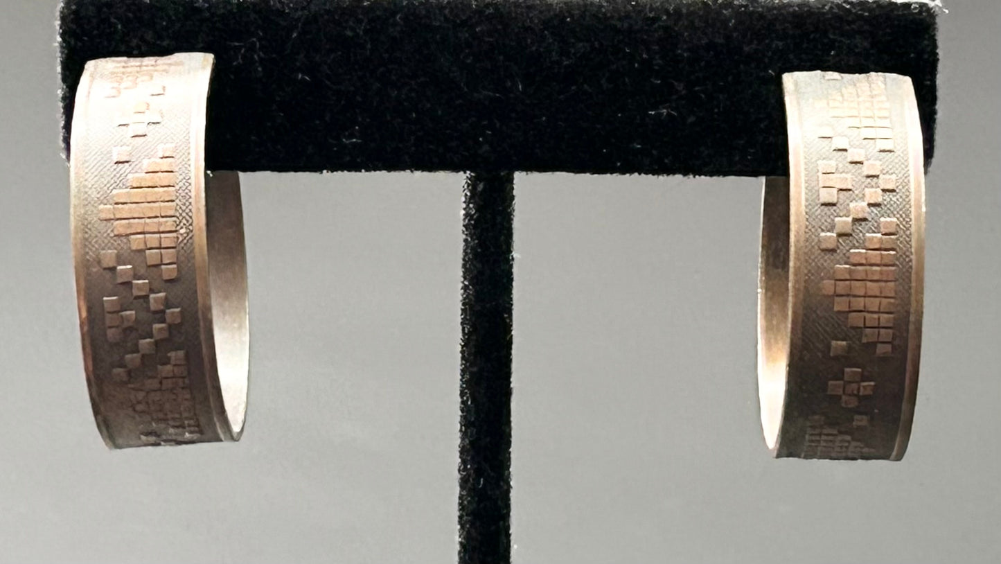 Copper Hoop Earrings