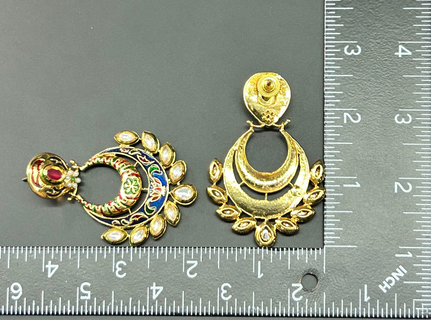 India Rhinestone Earrings