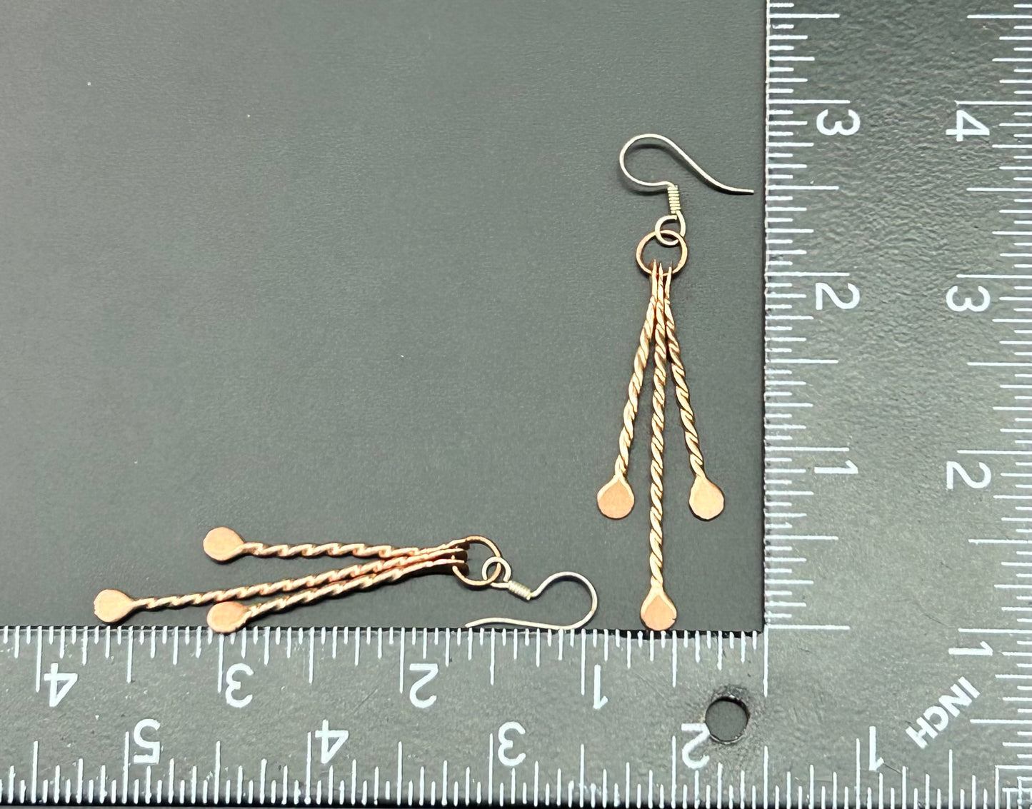 Twisted Copper Wire Earrings