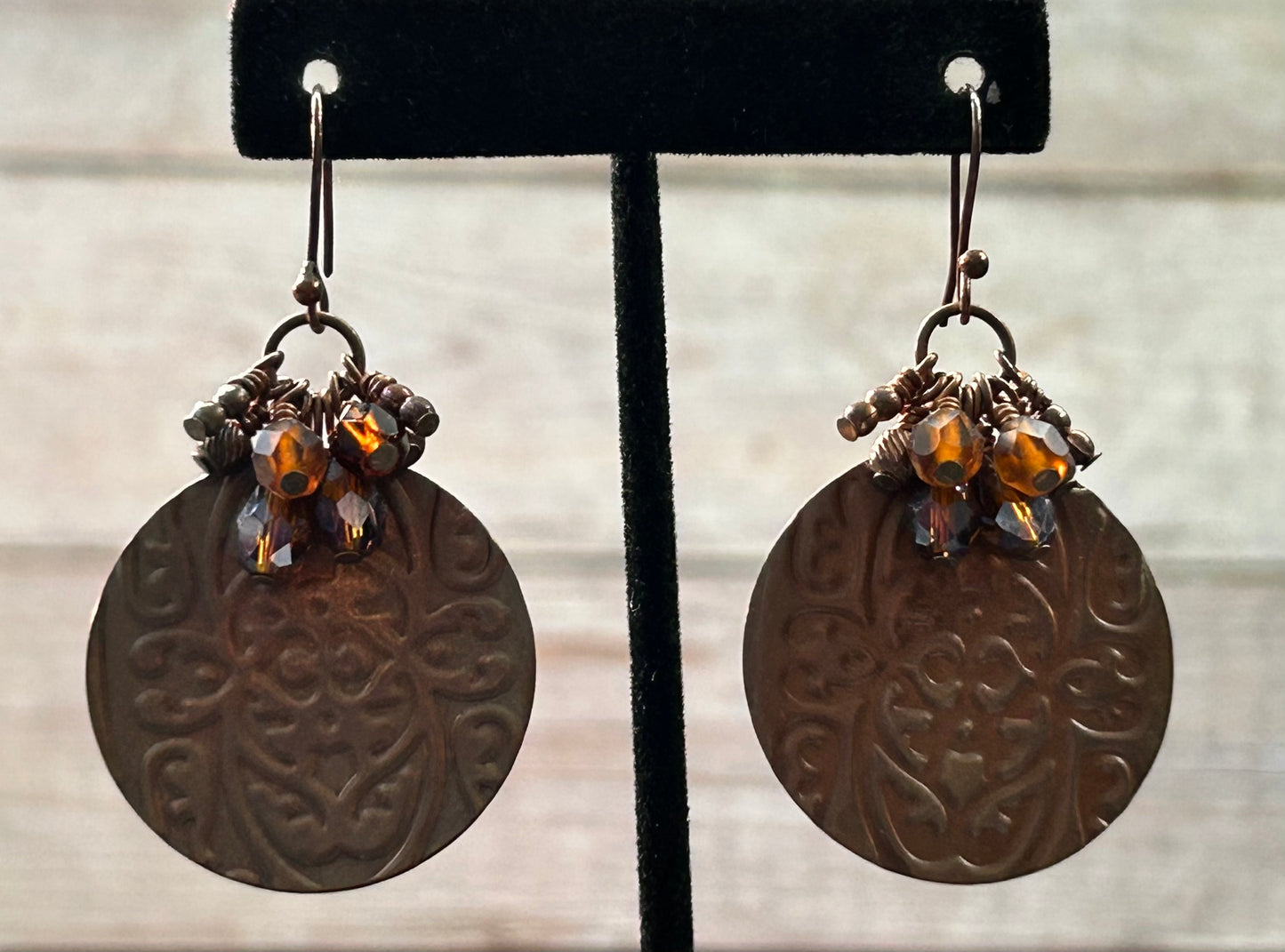 Stamped Design Earrings