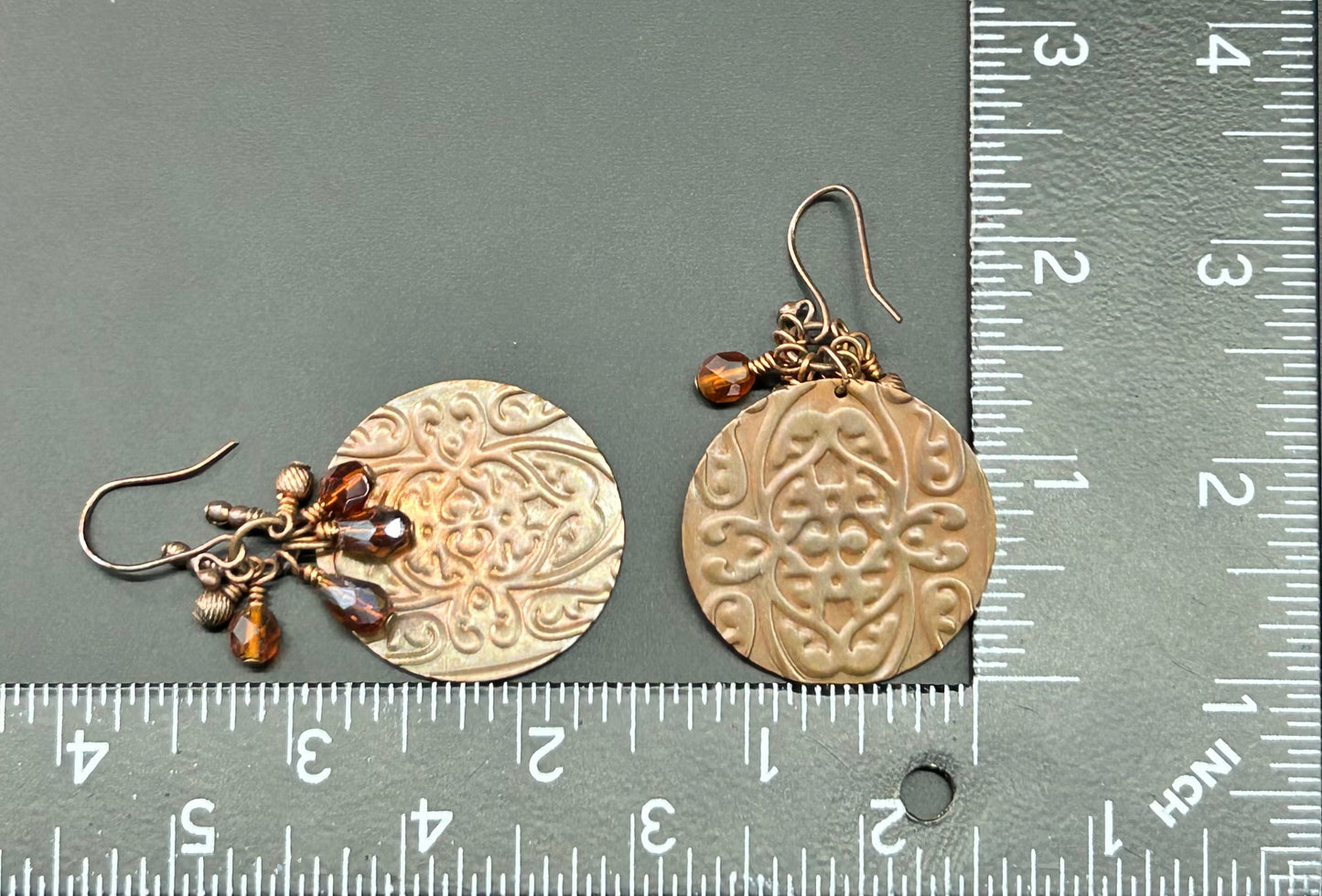 Stamped Design Earrings