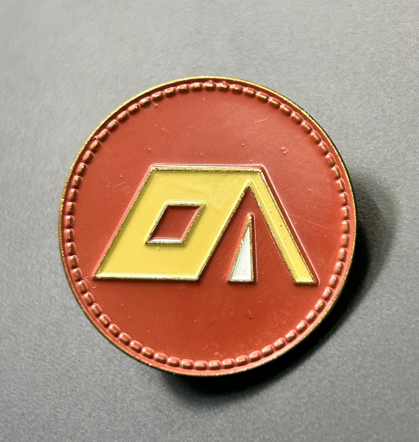Tent Enamel Pin