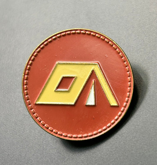 Tent Enamel Pin