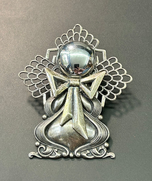 Silver Tone Angel Pin