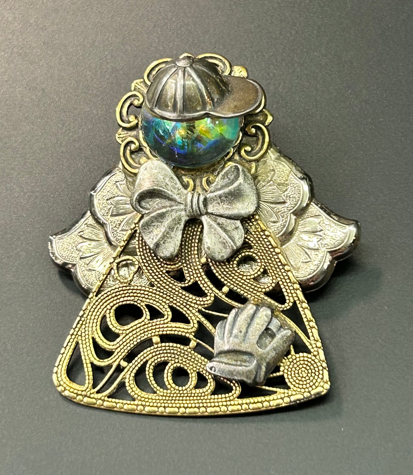 Baseball Angel Brooch
