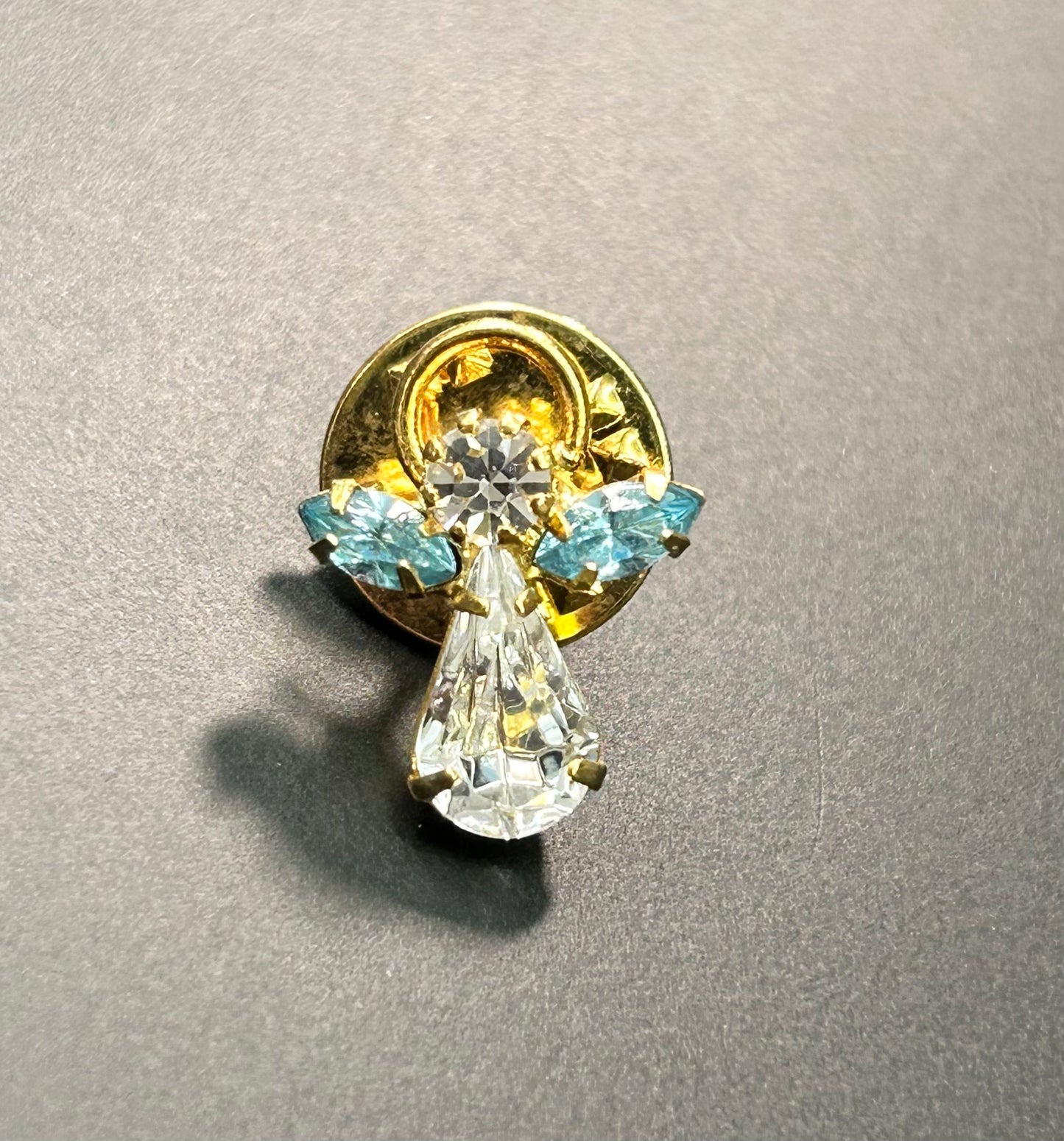 Rhinestone Angel Pin