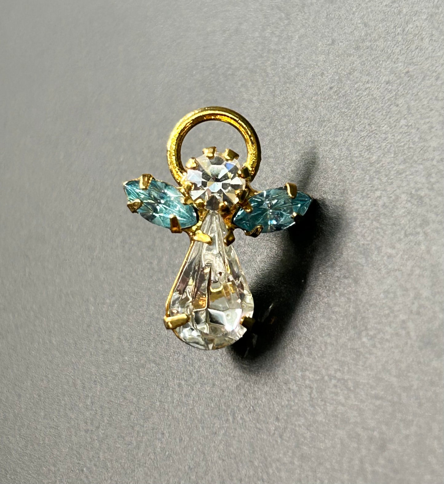 Rhinestone Angel Pin