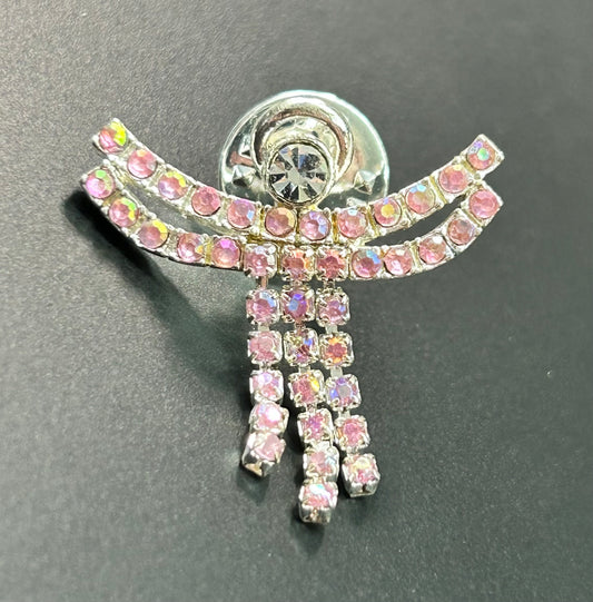 Rhinestone Angel Pin