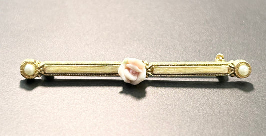 Rose Bar Brooch