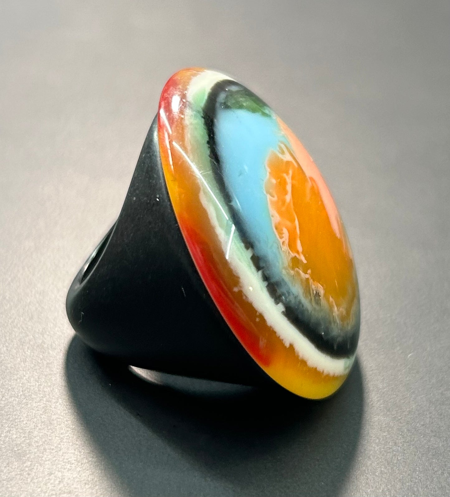 Signed Resin & Acrylic Ring