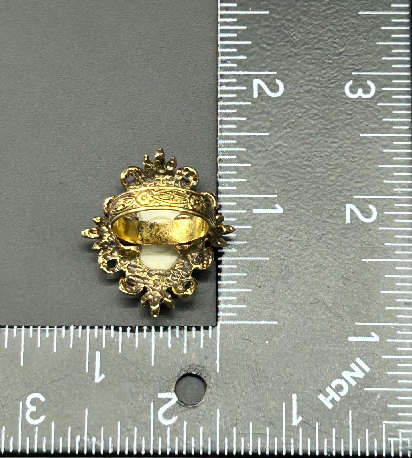Vintage Yellow Rose Ring