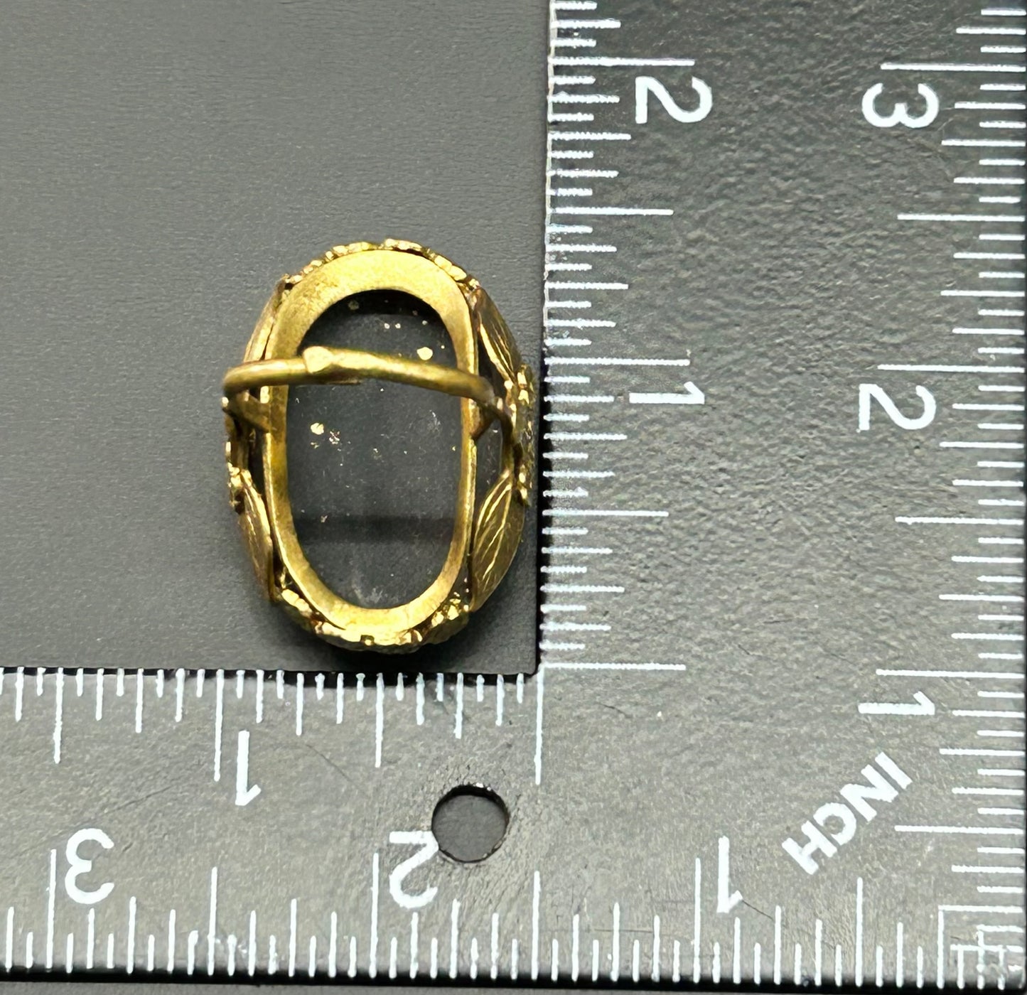 Vintage Porcelain Cameo Ring