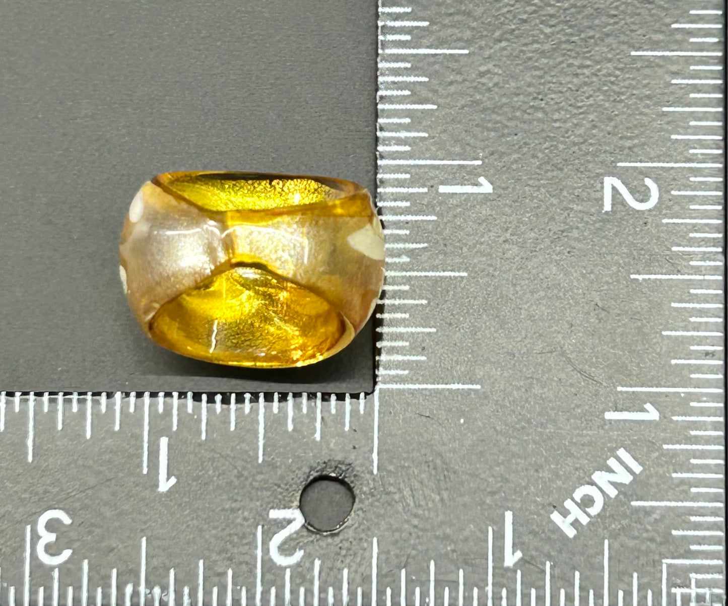 Yellow Glass Ring