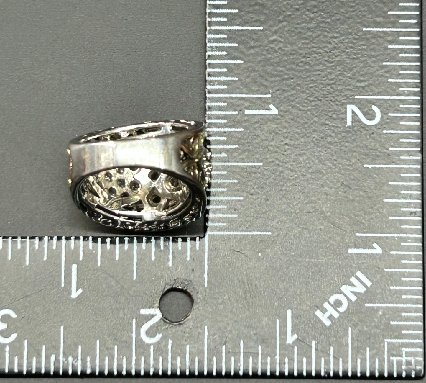 Two Tone CZ Ring