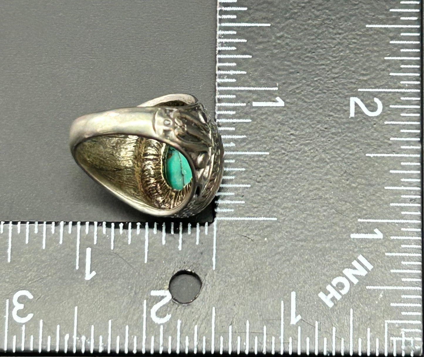 Turquoise Color Men's Cross Ring