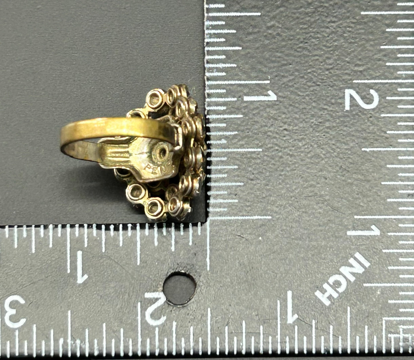 Rhinestone Cluster Ring