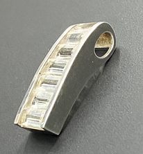 Sterling Silver Topaz Pendant