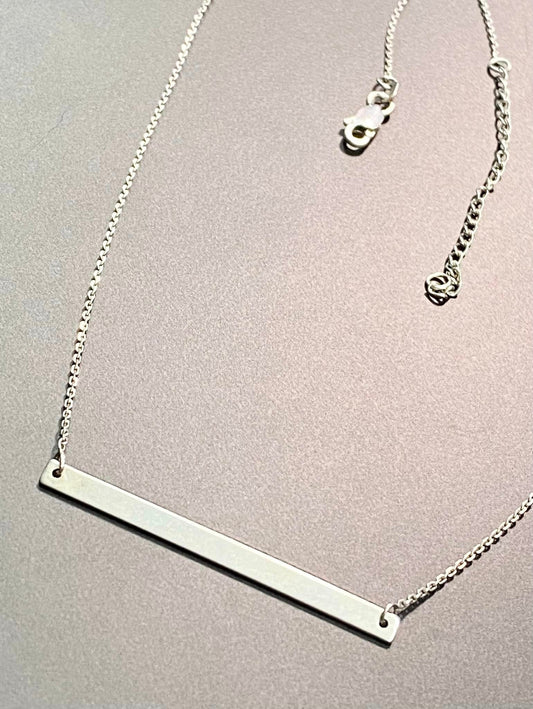 Midas Sterling Silver Bar Necklace