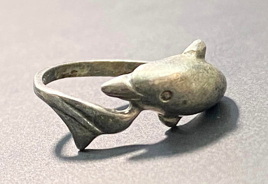Sterling Silver Dolphin Ring