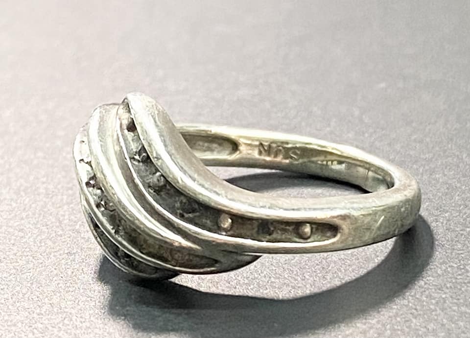 Sterling Silver Diamond Ring