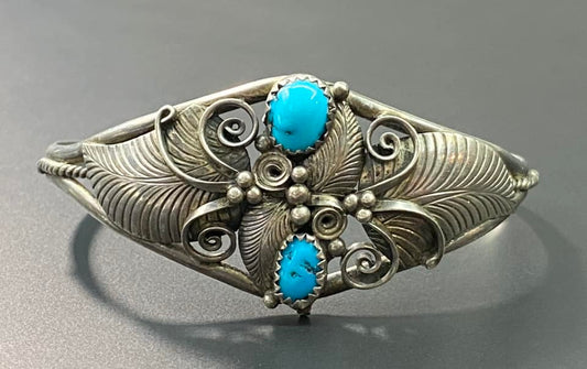 Native American Sterling Silver Cuff Bracelet