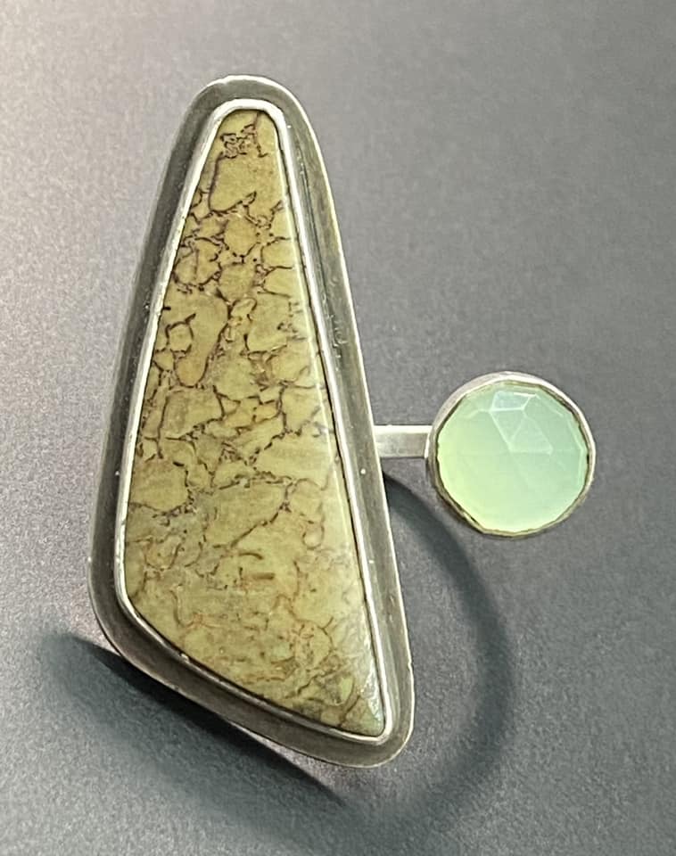 Sterling Silver Modernist Ring